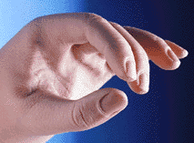 CLOSEUP OF HAND